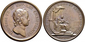 FRANKREICH 
 Königreich 
 Louis XIV. 1643-1715. 
 Bronzemedaille 1643. Auf die Regentschaft seiner Mutter Anna von Österreich. Stempel von I. Mauge...