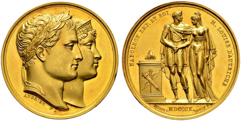 FRANKREICH 
 Königreich 
 I. Kaiserreich. Napoleon I. 1804-1815. 
 Goldmedail...