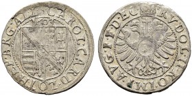SAMMLUNG ELSASS 
 Strassburg/Strasbourg, Bistum 
 Karl II. Von Lothringen, 1593-1607. 
 3 Kreuzer 1603. 2.20 g. Engel/Lehr -, vgl. 241. Fast vorzüg...