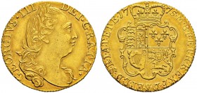 GROSSBRITANNIEN 
 George III. 1760-1820. 
 Guinea 1775. 8.36 g. S. 3728. Fr. 355. Sehr schön-vorzüglich / Very fine-extremely fine.