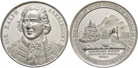 GROSSBRITANNIEN 
 Victoria, 1837-1901. 
 Zinnmedaille 1897. 100 Jahre Eroberung von Trinidad. Brustbild von Sir Abercromby fast von vorn. Rv. Ansich...