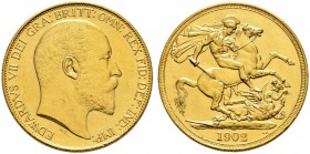 GROSSBRITANNIEN 
 Edward VII. 1901-1910. 
 2 Pounds 1902. 15.98 g. S. 3967. Schl. 472. Fr. 399. Kl. Kratzer / Minor scratches. Vorzüglich / Extremel...