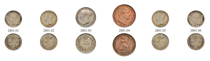 GROSSBRITANNIEN 
 Lots 
 Diverse Münzen. William IV. Farthing 1835. Victoria. ...