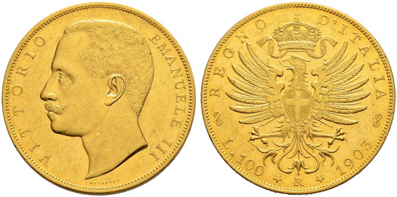 ITALIA 
 Regno d'italia 
 Vittorio Emanuele III. 1900-1946. 
 100 Lire 1903, ...