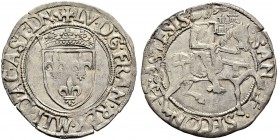 ITALIA 
 Asti 
 Ludovico XII di Francia, 1498-1515. 
 Cavalotto s. d. (1508-12). 4.03 g. MIR 80. Rara. BB+.