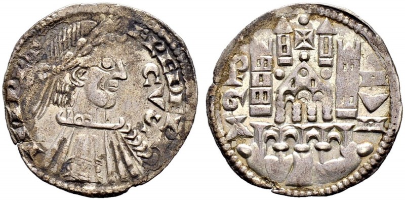 ITALIA 
 Bergamo 
 Grosso (1236-50). 2.02 g. Biaggi 352. QSpl.
