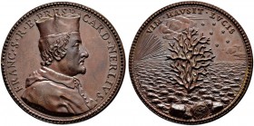 ITALIA 
 Milano 
 Filippo V. 1700-1713. 
 Medaglia in bronzo s. d. Francesco Nerli. Opus Hamerani. 36.70 g. Börner 1283. Spl/Spl+.