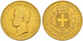 ITALIA 
 Savoia / Sardegna 
 Carlo Alberto, 1831-1849. 
 50 Lire 1836, Torino. 15.93 g. Nomisma 636. Pag. 166. Fr. 1140. Rara. B/MB.