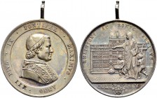 ITALIA 
 Vaticano - Stato Pontificio 
 Pio IX. 1846-1878. 
 Medaglia AN XII (1855). Collegio Romano. 21.76 g. Spl+.