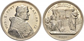 ITALIA 
 Vaticano - Stato Pontificio 
 Pio X. 1903-1914. 
 Medaglia 1912 AN IX, Roma. Instituto Biblico. Opus: F. Bianchi. 34.64 g. Bart. 912. Picc...