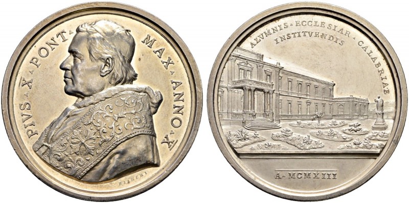 ITALIA 
 Vaticano - Stato Pontificio 
 Pio X. 1903-1914. 
 Medaglia 1913 AN X...