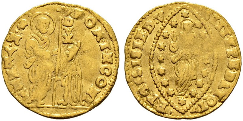 ITALIA 
 Venezia 
 Domenico Contarini, 1659-1675. 
 Zecchino s. d. 3.40 g. Mo...