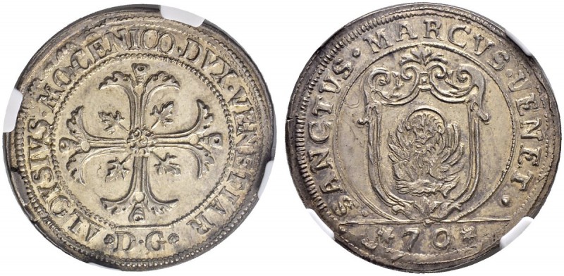 ITALIA 
 Venezia 
 Alvise Mocenigo IV. 1763-1778. 
 Mezzo Scudo o. J. (1767)....