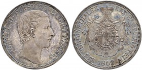 LIECHTENSTEIN 
 Johann II. 1858-1929. 
 Vereinstaler 1862. 18.50 g. Divo 87. HMZ 2-1373a. Selten / Rare. Herrliche Patina / Most attractive patina. ...