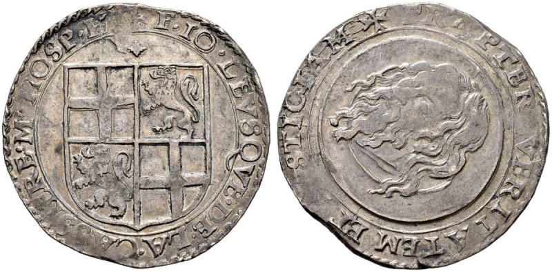MALTA 
 Jean Levesque de la Cassière 1572-1581. 
 4 Tari o. J., Valetta. 11.50...