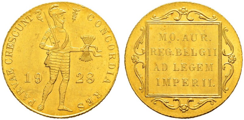 NIEDERLANDE 
 Königreich der Niederlande 
 Wilhelmina 1890-1948. 
 Dukat 1928...