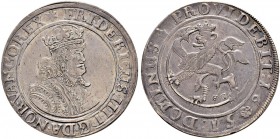 NORWEGEN 
 Frederik III 1648-1670. 
 Speciedaler 1651, Christiania. 29.36 g. Thesen 71 C. Dav. 3590. Sehr selten / Very rare. Sehr schön-vorzüglich ...
