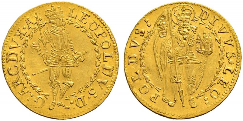 RDR / ÖSTERREICH 
 Erzherzog Leopold V. 1619-1632. 
 Dukat o.J. (1619-1632), H...