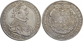 RDR / ÖSTERREICH 
 Weitere Münzen der Münzstätte Ensisheim, siehe Nr. 2734 
 3 Taler 1626/5, Graz. 85.23 g. Herinek 273. Dav. LS 284. Sehr selten / ...