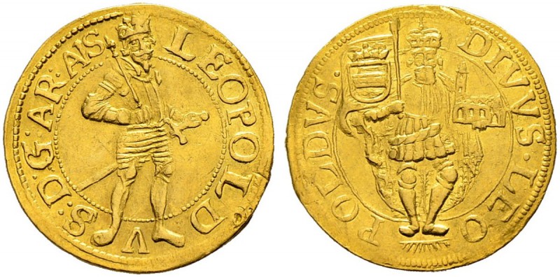 RDR / ÖSTERREICH 
 Erzherzog Leopold V. 1619-1632. 
 Dukat o. J., Hall. 3.45 g...