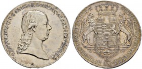 RDR / ÖSTERREICH 
 Leopold II. 1790-1792. 
 Konventionstaler 1790, Wien. 28.09 g. Jaeckel 70. Dav. 1171. Selten / Rare. Vorzüglich / Extremely fine....