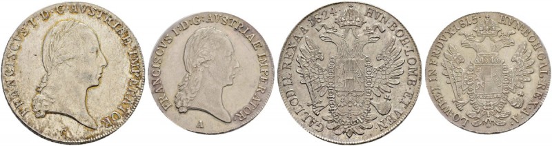 RDR / ÖSTERREICH 
 Franz II. (I.), 1792-1835. 
 Diverse Münzen. Konventionstal...