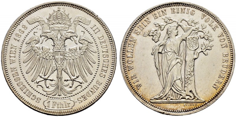 RDR / ÖSTERREICH 
 Franz Joseph I. 1848-1916. 
 Taler 1868. III. Deutsches Bun...