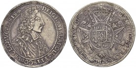 RDR / ÖSTERREICH 
 Olmütz, Bistum 
 Karl III. von Lothringen, 1695-1710. 
 Taler 1704, Kremsier. 28.49 g. Suchomel/Videman 574. Dav. 1208. Fassungs...