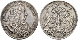 SCHWEDEN 
 Friedrich I. 1720-1751. 
 Riksdaler 1726, Stockholm. 29.42 g. SM 63 b. Dav. 1720. Gutes sehr schön / Good very fine.