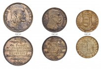 TSCHECHOSLOWAKEI 
 Lot 
 Silbermedaille 1935, auf Masaryk (zwei Varianten, 29.85 g und 49.54 g). Silbermedaille 1948, 600-Jahrfeier der Universität ...
