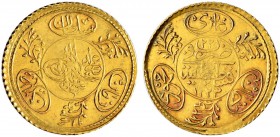 TÜRKEI 
 Mahmud II. 1808-1839. 
 1 Hayriye Altin 1828. 1.83 g. Schl. 253. Gutes sehr schön / Good very fine.