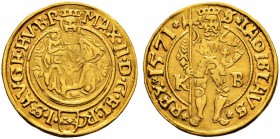 UNGARN 
 Maximilian II. 1564-1576. 
 Dukat 1571, Kremnitz. 3.49 g. Huszar 973. Fr. 57. Gutes sehr schön / Good very fine.