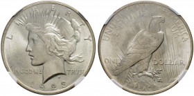 USA 
 1 Dollar 1923. Peace-Dollar. NGC MS65. FDC / Brilliant uncirculated.