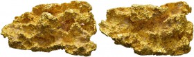 GOLDNUGGETS 
 Goldnugget. Kristalline Struktur. 100.82 g. Sehr selten / Very rare.
