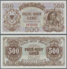 Albania: 500 Leke 1947 P. 22, in condition: aUNC.
 [plus 19 % VAT]