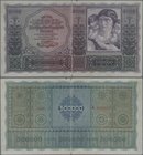 Austria: 500.000 Kronen 1922, P.84, stronger fold at center, tiny margin split, Condition: F. Rare!
 [taxed under margin system]