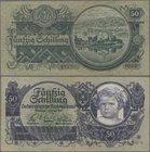 Austria: 50 Schilling 1935, P.100, highly rare and still nice with a tiny hole at center. Condition: VF
 [taxed under margin system]