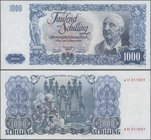 Austria: 1000 Schilling 1954, P.135 with portrait of Anton Bruckner in perfect UNC condition. Highly Rare!
 [taxed under margin system]
