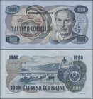 Austria: 1000 Schilling 1961, P.141a, very nice with crisp paper and just a few soft folds. Condition: VF+
 [taxed under margin system]