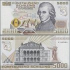 Austria: 5000 Schilling 1988, P.153 in perfect UNC condition.
 [taxed under margin system]