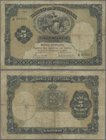 Azores: Banco de Portugal with Overprint ”MOEDA INSULANA” on PORTUGAL #83, 5 Mil Reis 1905, P.9, toned paper, some small border tears and tiny holes a...