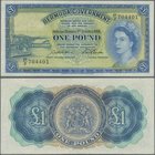 Bermuda: 1 Pound 1966, P.20d, excellent condition with a soft vertical bend at center only: XF
 [plus 19 % VAT]