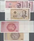 Bosnia & Herzegovina: Very nice set with 4 banknotes comprising 50 Maraka 2002, P.67b (UNC), 50 Maraka ND(1998) and 2002 P.68a,b (UNC) and 100 Maraka ...