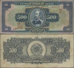 Brazil: República dos Estados Unidos do Brasil 500 Mil Reis ND(1931), P.92, great note with some rusty spots, lightly toned paper and several folds. C...