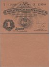British West Africa: West African Currency Board 1 Shilling 1918, P.1a, excellent condition and key note of this series, with soft vertical bend at ce...