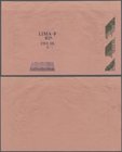Brunei: highly rare uniface Proof print / color trial on pink test paper of 500 Ringgit ND(1972-88) P. 11p, printed w/o signatures and serial numbers,...