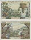 Cameroon: Banque Central - République Fédérale du Cameroun 1000 Francs ND(1962), P.12a, very nice with a few folds and creases and some tiny pinholes ...