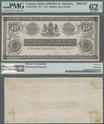 Canada: The Bank of British North America 10 Dollars, Halifax, Nova Scotia front proof, P.NL, previously mounted and printers annotations, PMG graded ...