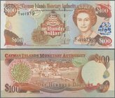 Cayman Islands: 100 Dollars 1998, P.25 in perfect UNC condition.
 [taxed under margin system]