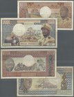 Central African Republic: Republique Centrafricaine pair with 500 and 1000 Francs ND(1974) P.1, 2 with Portrait of President Jean Bedel Bokassa, both ...